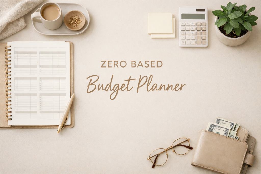 zero based budget planner printable PDF assign every dollar budgeting system