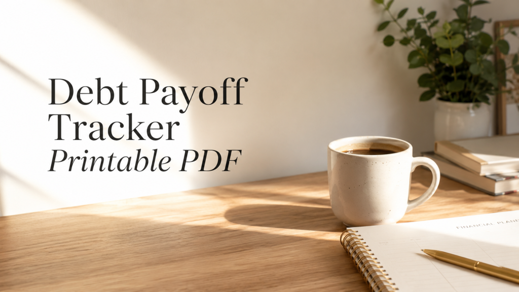 debt payoff tracker printable PDF free debt tracker for beginners